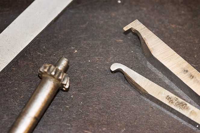 Cutting tools for the lathe made by Jeni Benos