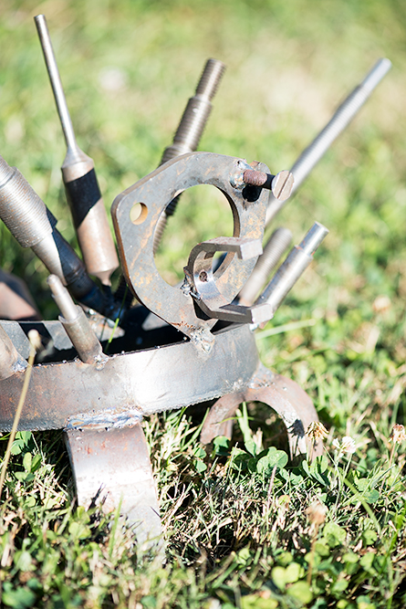 scrap metal welded into a creature