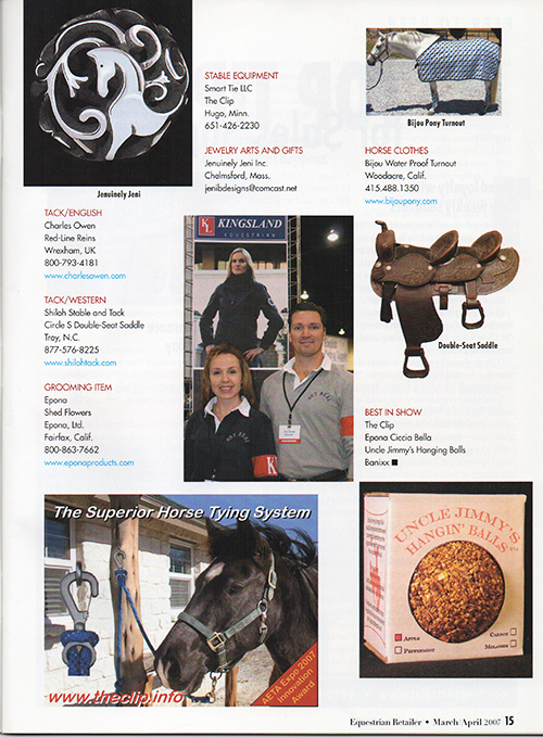 AETA innovation awards in equestrian retailer magazine