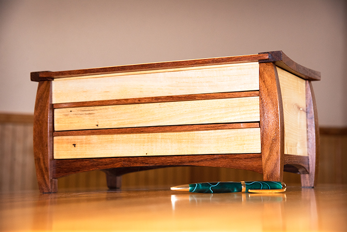 Jewelry box crafted by Phil Benos