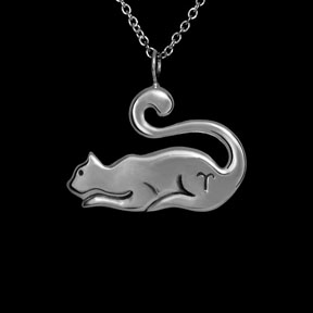 Aries Zodiac Cat Necklace ©