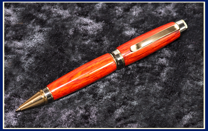 Cocoa Bolo wooden turned pen by Phil Benos