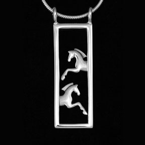 Duet ©, Leaping Horse Necklace 