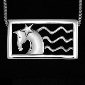 Liberty ©, Patriotic Horse Necklace