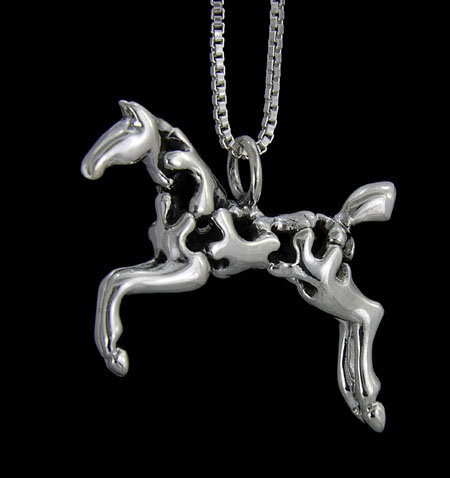 Sadie ©, Paint Horse Necklace 1