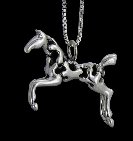 Sadie , Paint Horse Necklace 1