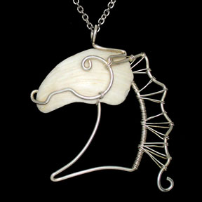 Sea Shell Draft Horse ©, Wire Wrapped 