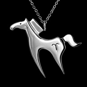 Zodiac Pony Aries Necklace ©