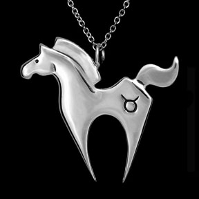 Zodiac Pony Taurus Necklace ©