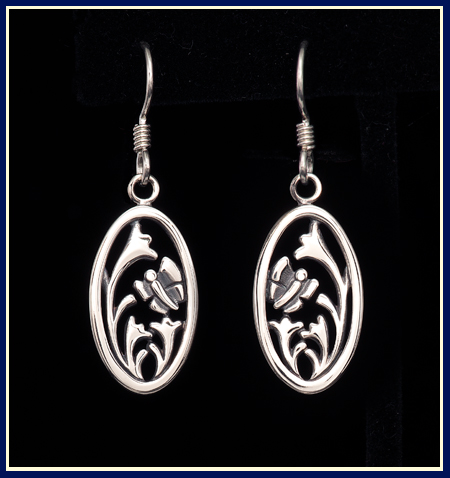 Sterling Butterfly, Artful Allure Earrings 