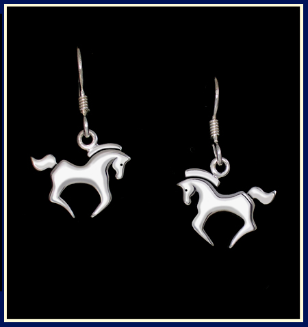 Libra , Cantering Horse Earrings