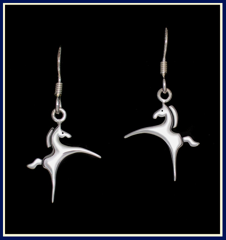 Virgo Silver Foal Earrings ©