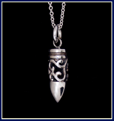 Filigree Bullet Handcrafted in Sterling Silver