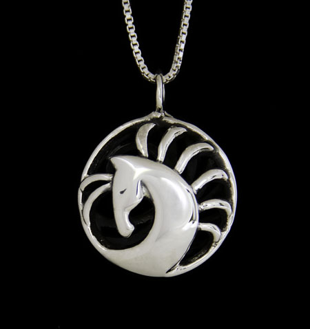 Morgance , Silver Horse Pendant