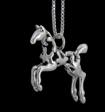 Sadie , Paint Horse Necklace 2