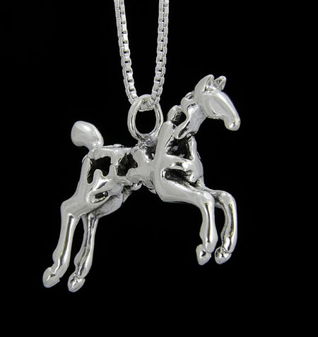 Sadie , Paint Horse Necklace