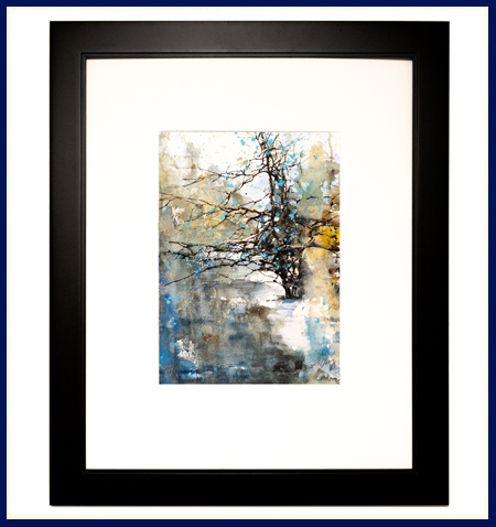 Summer Seasonal Painting Original Watercolor by Artist ZL Feng