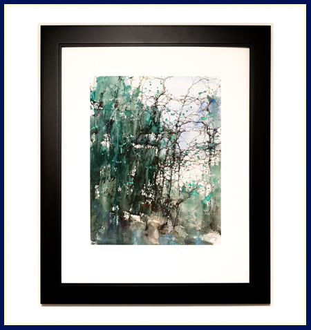 Summer Seasonal Painting Original Watercolor by Artist ZL Feng