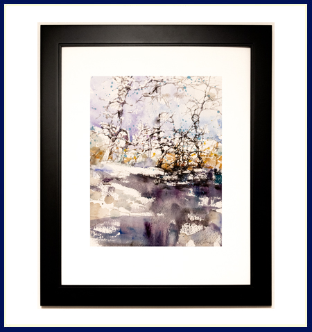 Summer Seasonal Painting Original Watercolor by Artist ZL Feng